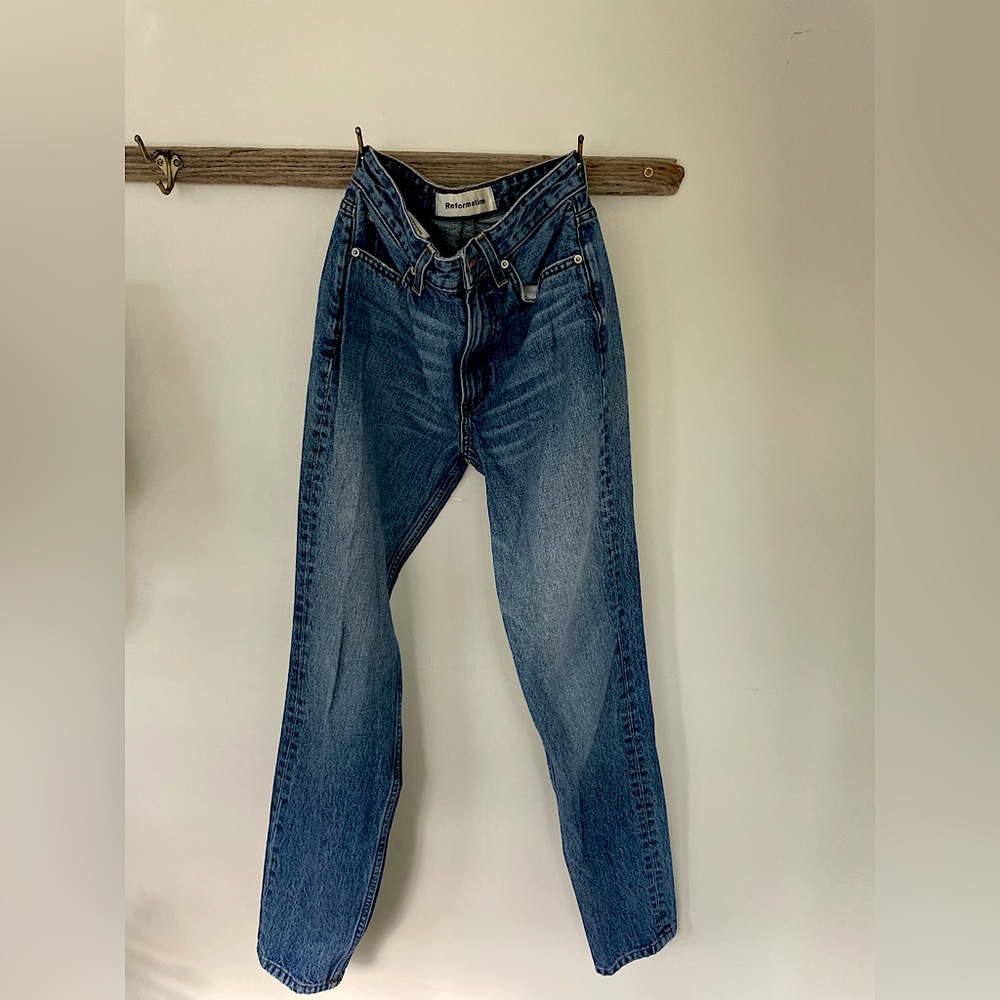Women’s Reformation jeans.